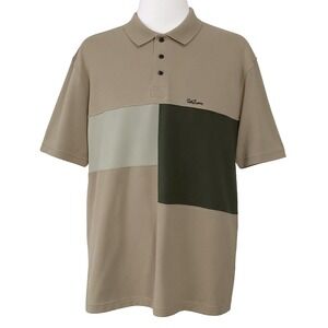 Volcom Stoney Baloney Cotton Polo Shirt - NWT Mens XL Tan / Multi - #48240-A1